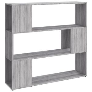 vidaXL bogreol/rumdeler 100x24x94 cm gr&aring; sonoma-eg