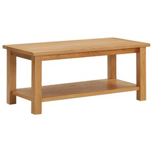 vidaXL sofabord 90x45x40 cm massivt egetr&aelig;