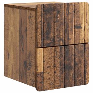 vidaXL V&aelig;gh&aelig;ngt Natbord Gammelt tr&aelig; 33 x 34,5 x 43 cm Konstrueret tr&aelig;