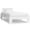 vidaXL Sengeramme uden madras massivt fyrretr&aelig; 100x200 cm hvid