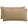 vidaXL Pudebetr&aelig;k 2 pcs ALMELO Brun 40 x 70 cm cordfl&oslash;jl