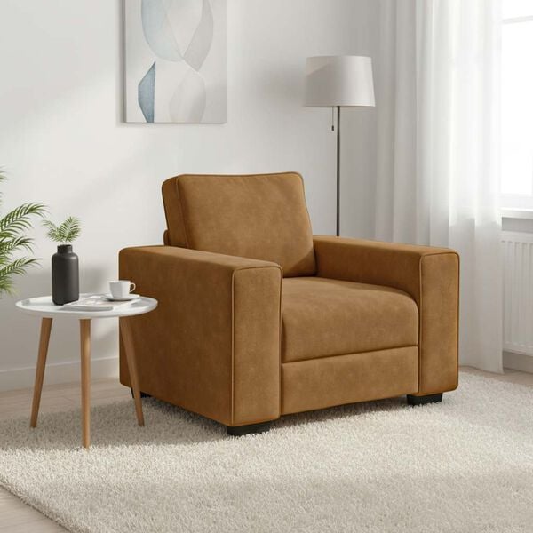 vidaXL sofastol 100x77x82 cm fl&oslash;jl brun
