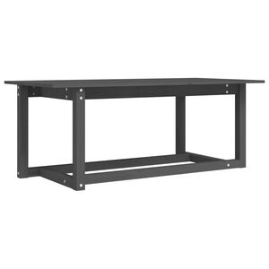 vidaXL sofabord 110x55x45 cm massivt fyrretr&aelig; gr&aring;