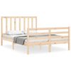 vidaXL sengeramme uden madras 140x190 cm massivt fyrretr&aelig;
