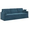 vidaXL Sofa Bl&aring; 228 x 78 x 80 cm Fl&oslash;jl