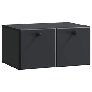 vidaXL V&aelig;gh&aelig;ngt TV-skab 59,5 x 41 x 30 cm Sort Konstrueret tr&aelig;