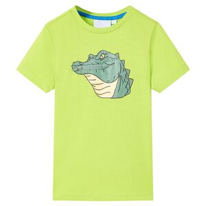 T-shirt til b&oslash;rn str. 116 limegr&oslash;n