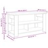vidaXL TV stand Hvid 100 x 40 x 50 cm