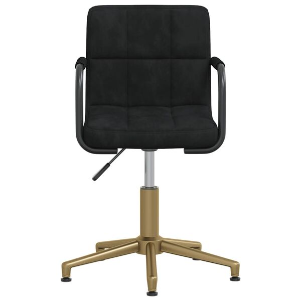 vidaXL drejelige kontorstole 4 stk. fl&oslash;jl sort