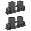 vidaXL Br&aelig;nde stakkehj&aelig;lp 2 stk. Antracit 34 x 10 x 15 cm St&aring;l
