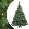 vidaXL Kunstigt juletr&aelig; med 300 LED'er Gr&oslash;n 210 cm PE og PVC