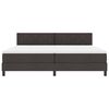 vidaXL Box spring seng med madras M&oslash;rk Brun 200 x 200 cm Stof