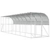 vidaXL H&oslash;nsehus Mod V&aelig;g S&oslash;lv 600 x 150 x 215 cm Galvaniseret st&aring;l