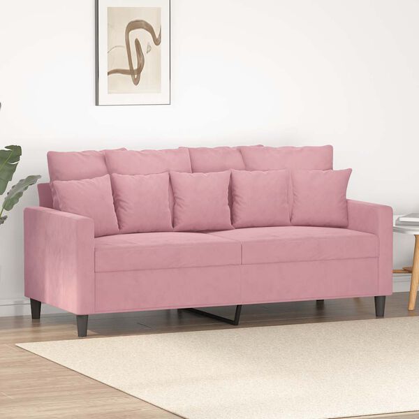 vidaXL 2-personers sofa 140 cm fl&oslash;jl lyser&oslash;d