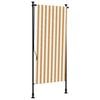 vidaXL udend&oslash;rs rullegardin 120x270 cm stof og st&aring;l orange og hvid