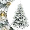vidaXL Kunstigt juletr&aelig; med 150 LED'er Hvid 120 cm PE og PVC