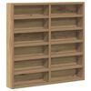 vidaXL Display Skab V&aelig;gmonteret Artisan Egetr&aelig; 60 x 8,5 x 58 cm