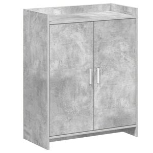 vidaXL Sko skab med d&oslash;r Betongr&aring; 73,5 x 36 x 92 cm Konstrueret tr&aelig;