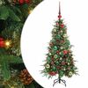 vidaXL Kunstigt Hinged Juletr&aelig; med 150 LED'er Gr&oslash;n 120 cm PE og PVC