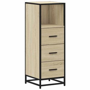 vidaXL badev&aelig;relsesskab 35x37,5x100 cm konstrueret tr&aelig; sonoma-eg