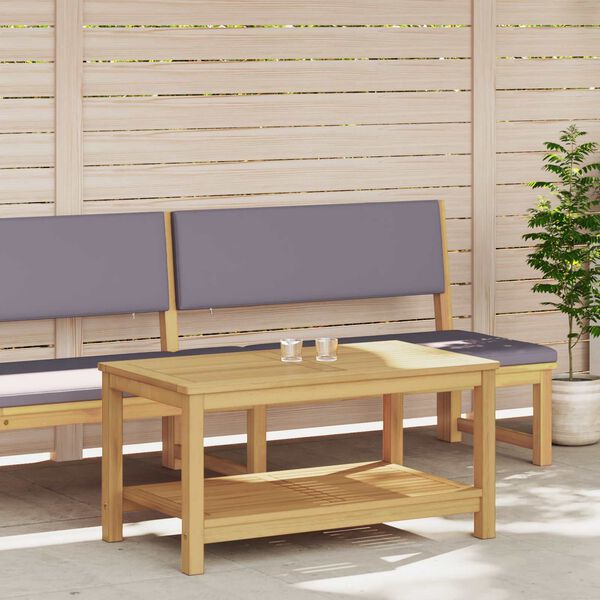 vidaXL Sidebord Olie Naturlig 90 x 50 x 45 cm Massivt Akacietr&aelig;
