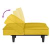 vidaXL sovesofa velour gul