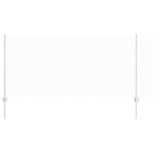 vidaXL Hegn med post S&oslash;lv 1 x 100 m St&aring;l