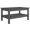 vidaXL sofabord 80x50x40 cm massivt fyrretr&aelig; gr&aring;