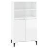 vidaXL skab 60x36x110 cm konstrueret tr&aelig; hvid h&oslash;jglans
