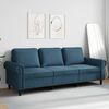 vidaXL 3-personers sofa 180 cm velour bl&aring;
