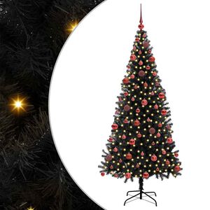 vidaXL Juletr&aelig; Sort 180 cm PVC