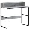 vidaXL Skrivebord med opbevaring Gr&aring; Sonoma 100 x 50 x 91 cm