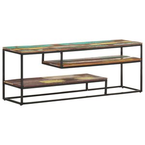 vidaXL tv-skab 130x30x45 cm massivt genbrugstr&aelig;