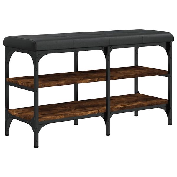 vidaXL skob&aelig;nk 82x32x47 cm konstrueret tr&aelig; r&oslash;get egetr&aelig;sfarve