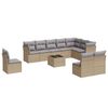 vidaXL sofas&aelig;t til haven 11 dele med hynder polyrattan beige