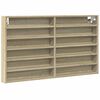 vidaXL vitrineskab 100x8,5x58 cm konstrueret tr&aelig; sonoma-eg