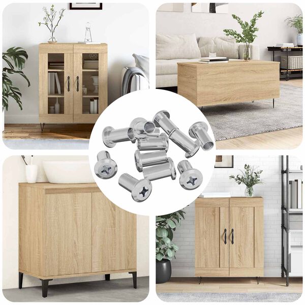 vidaXL L&aring;se Skive 2857 pcs Nikkel St&aring;l