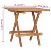 vidaXL udend&oslash;rs spisebordss&aelig;t 3 dele + hynde foldbart massivt teaktr&aelig;