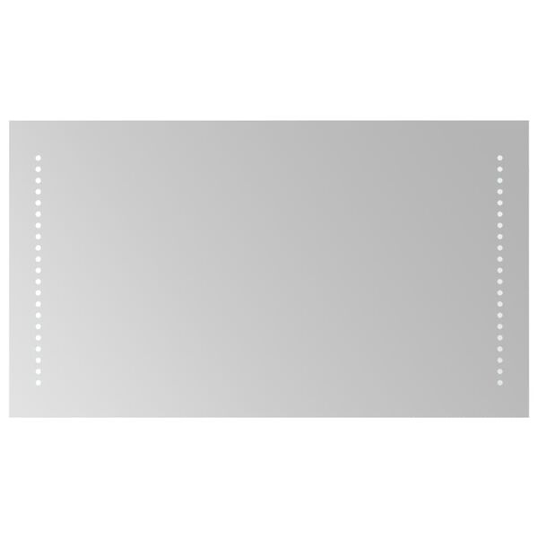 vidaXL badev&aelig;relsesspejl med LED-lys 40x70 cm