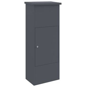 vidaXL Pakke drop boks med d&oslash;r Antracit 44,5 x 29 x 110,5 cm St&aring;l