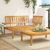vidaXL hj&oslash;rnemodul til pallesofa massivt akacietr&aelig;