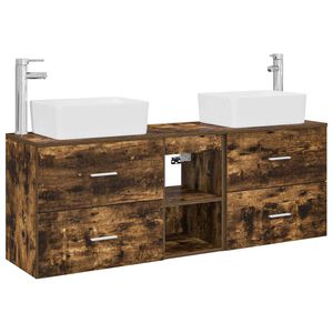 vidaXL Badev&aelig;relsesskabs&aelig;t 3 stk. R&oslash;get eg 136 x 35 x 80 cm