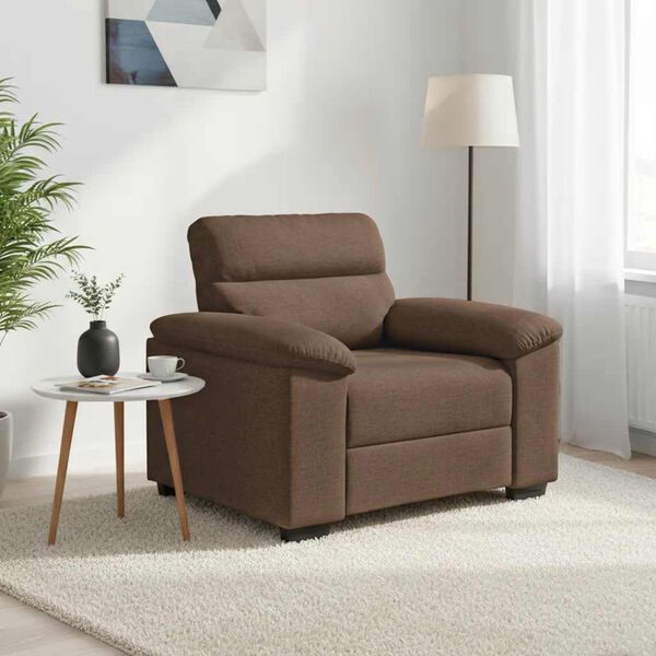 vidaXL l&aelig;nestol 100x81x84 cm stof brun