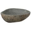 vidaXL Flodstensbassin Lysegr&aring; 52 x 40 x 15 cm River Stone