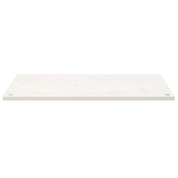 vidaXL skrivebordsplade 110x55x2,5 cm massivt fyrretr&aelig; hvid