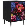 vidaXL Natskab KIEL Sort eg 36 x 33 x 51 cm Konstrueret tr&aelig;