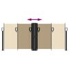 vidaXL sammenrullelig sidemarkise 100x600 cm beige