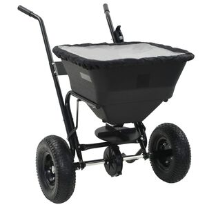vidaXL saltspreder str&oslash;vogn PVC og st&aring;l 106 x 73 x 76 cm 45 l