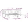 vidaXL daybed med udtræk 2x(80x200) cm massivt fyrretræ