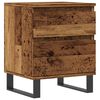 vidaXL sengebord 40x35x50 cm konstrueret tr&aelig; antikt tr&aelig;